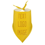 Custom Gold Yellow Pet Scarf