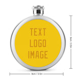 Custom Gold Yellow Hip Flask