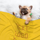 Custom Gold Yellow Pet Blanket