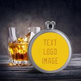 Custom Gold Yellow Hip Flask