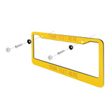 Custom Gold Yellow License Plate Frame