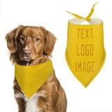 Custom Gold Yellow Pet Scarf