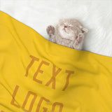 Custom Gold Yellow Pet Blanket