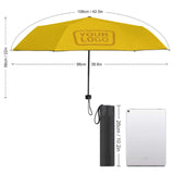 Custom Gold Yellow Automatic Umbrella
