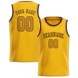 Custom Gold & Yellow Colors Design Sports Basketball Jersey