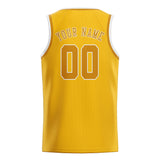 Custom Gold & Yellow Colors Design Sports Basketball Jersey