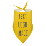 Custom Gold Dark Grey Pet Scarf