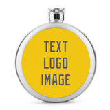 Custom Gold Dark Grey Hip Flask