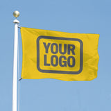 Custom Gold Dark Grey Flag