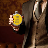 Custom Gold Dark Grey Hip Flask