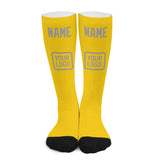 Custom Gold Gray Knee-High Sock