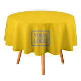 Custom Gold Gray Round Table Cloth