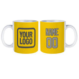 Custom Gold Gray Mug