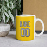 Custom Gold Gray Mug