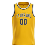 Custom Gold & Dark Grey Colors Design Sports Basketball Jersey