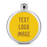 Custom Gold Khaki Hip Flask