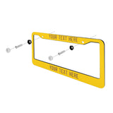 Custom Gold Khaki License Plate Frame