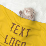 Custom Gold Khaki Pet Blanket