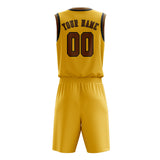 Custom Gold Khaki Basketball Set