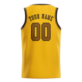 Custom Gold & Khaki Colors Design Sports Basketball Jersey