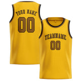 Custom Gold & Khaki Colors Design Sports Basketball Jersey