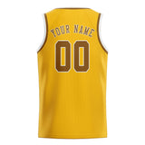 Custom Gold & Khaki Colors Design Sports Basketball Jersey