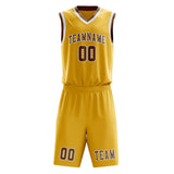 Custom Gold Khaki Basketball Set
