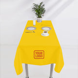 Custom Gold Khaki Square Table Cloth