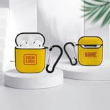 Custom Gold Orange AirPods Case