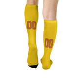 Custom Gold Orange Knee-High Sock