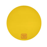 Custom Gold Orange Round Table Cloth