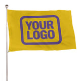Custom Gold Light Purple Flag