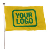 Custom Gold Emerald Green Flag
