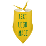 Custom Gold Emerald Green Pet Scarf