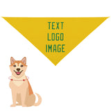 Custom Gold Emerald Green Pet Scarf