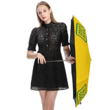 Custom Gold Emerald Green Automatic Umbrella