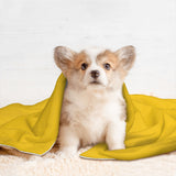Custom Gold Emerald Green Pet Blanket