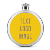 Custom Gold Light Khaki Hip Flask