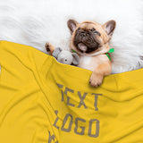 Custom Gold Light Khaki Pet Blanket