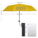 Custom Gold Light Khaki Automatic Umbrella