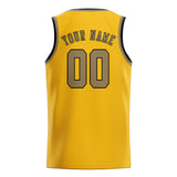 Custom Gold & Light Khaki Colors Design Sports Basketball Jersey