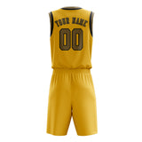 Custom Gold Light Khaki Basketball Set