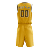 Custom Gold Light Khaki Basketball Set