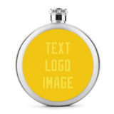 Custom Gold Light Yellow Hip Flask