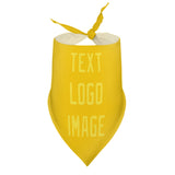 Custom Gold Light Yellow Pet Scarf
