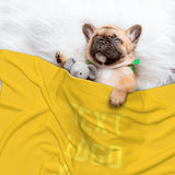 Custom Gold Light Yellow Pet Blanket
