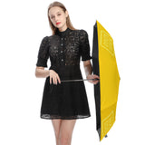 Custom Gold Light Yellow Automatic Umbrella