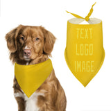 Custom Gold Light Yellow Pet Scarf