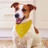 Custom Gold Light Yellow Pet Scarf