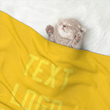 Custom Gold Light Yellow Pet Blanket